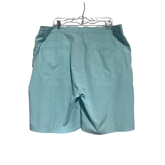 Short Par 4 Men's Men's Chino Shorts Performance Golf Flex Light Blue Size 42 - Picture 3 of 5